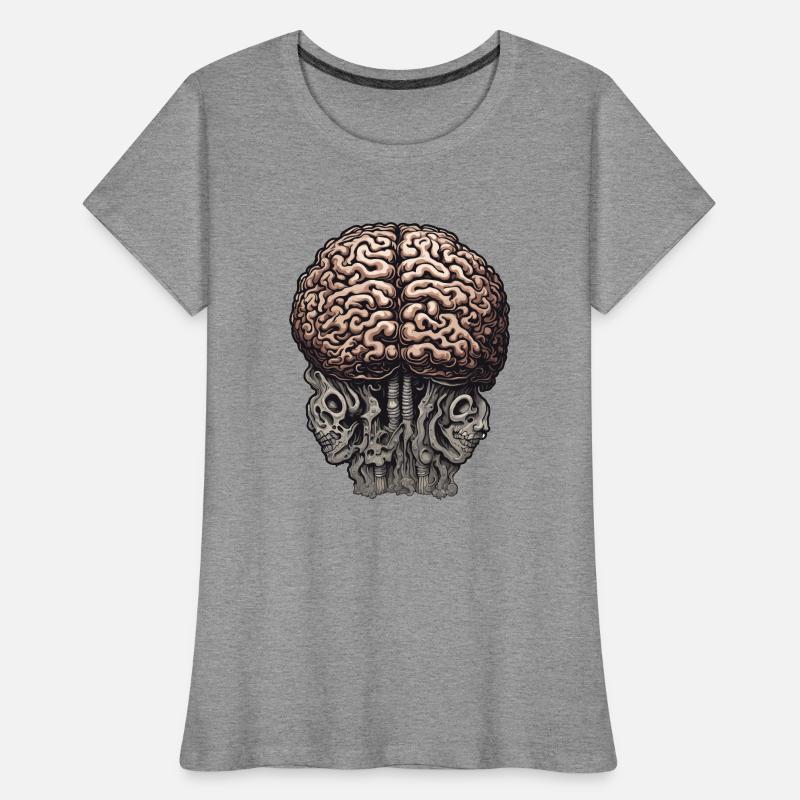 Brain / Knowledge / Intelligence / Clever / Thinking Women's Premium Organic T-Shirt