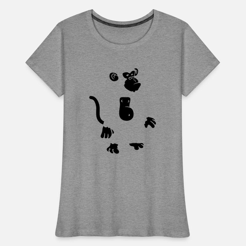 Conception de singe cool T-shirt bio Premium Femme