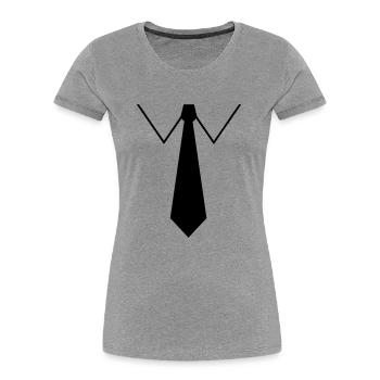 2541614 10986963 carnaval - T-shirt bio Premium Femme - gris chiné - Devant - Mia (176cm)