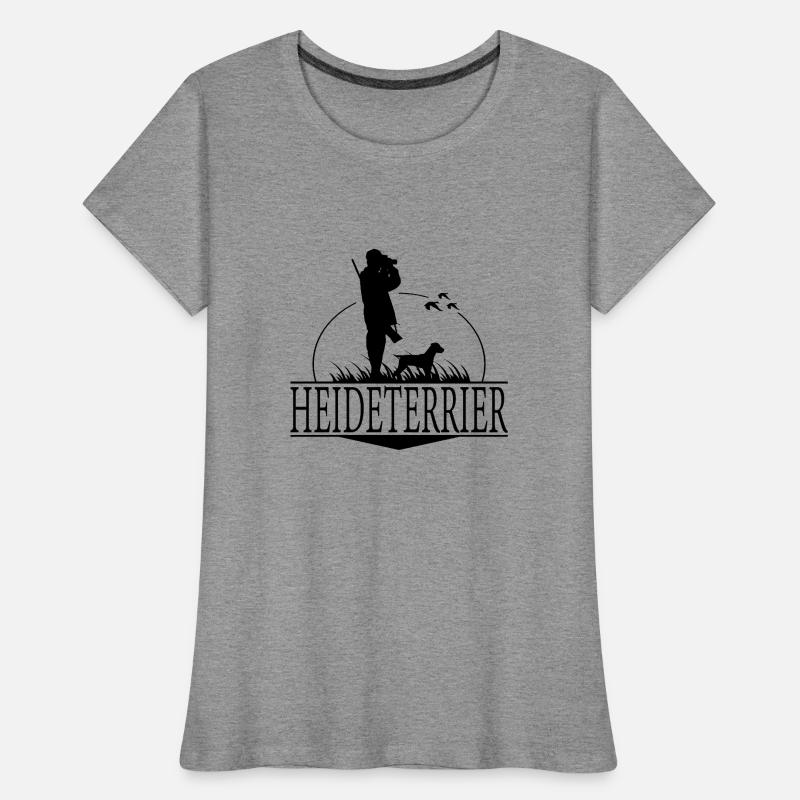 HEIDETERRIER Jagdhunde Jäger Jagd Wilsigns Frauen Premium Bio T-Shirt