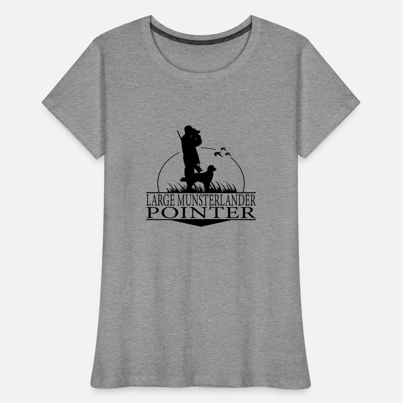 LARGE MUNSTERLANDER POINTER Jagdhunde Wilsigns Frauen Premium Bio T-Shirt