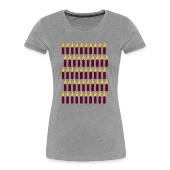 50. Geburtstag - Frauen Premium Bio T-Shirt - Grau meliert - Vorne - Mia (176cm)