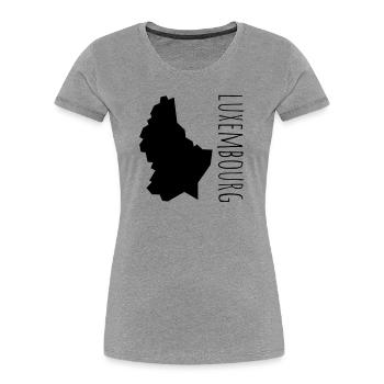 luxembourg - Women's Premium Organic T-Shirt - heather grey - Front - Mia (176cm)