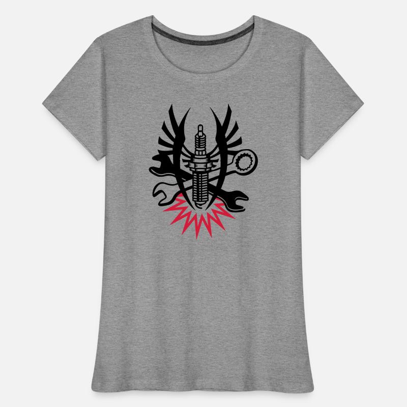 A spark plug with two wrenches Women's Premium Organic T-Shirt