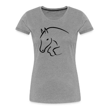 magic13 - Women's Premium Organic T-Shirt - heather grey - Front - Mia (176cm)