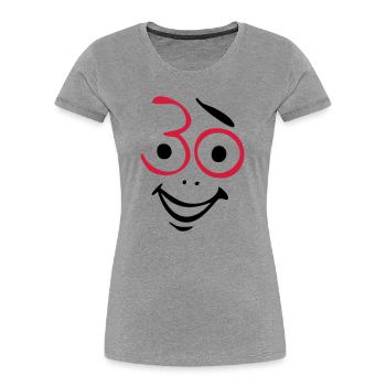 Juhu 30 years! - Women's Premium Organic T-Shirt - heather grey - Front - Mia (176cm)
