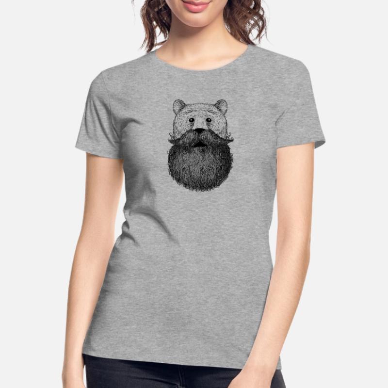 Bär oder Bart Frauen Premium Bio T-Shirt