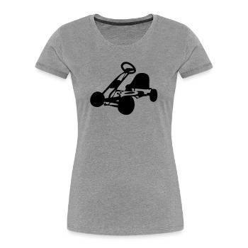 Kettcar - Women's Premium Organic T-Shirt - heather grey - Front - Mia (176cm)