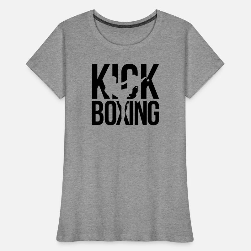 boxe kick boxing T-shirt bio Premium Femme