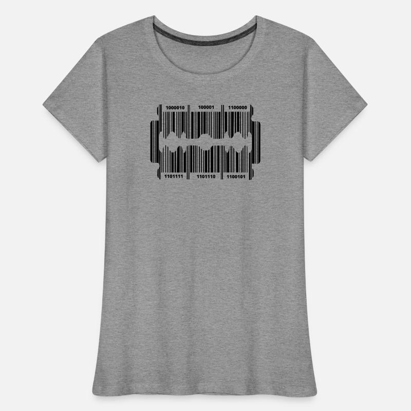 Razor blade with secret code Women's Premium Organic T-Shirt
