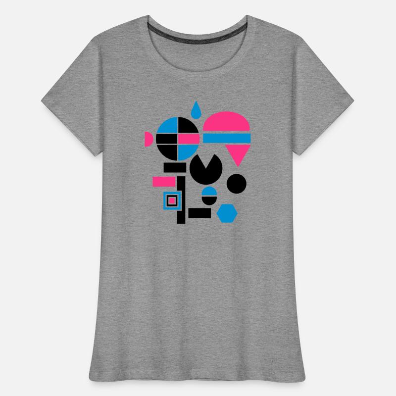 Différentes formes géométriques T-shirt bio Premium Femme