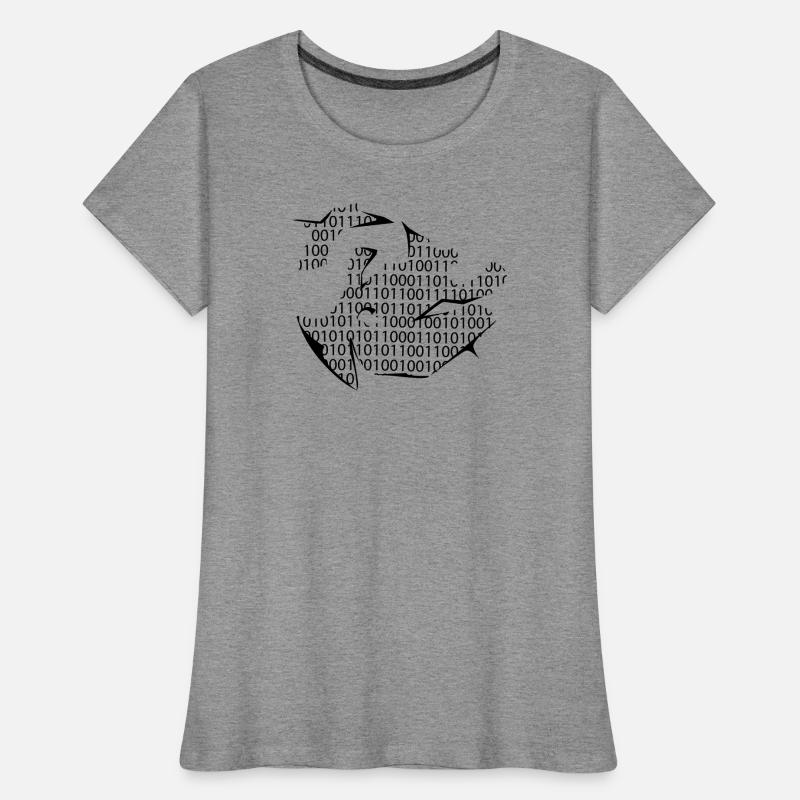 binary code Women's Premium Organic T-Shirt