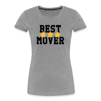 Mover Frachtführer Déménageur Déménagement - Women's Premium Organic T-Shirt - heather grey - Front - Mia (176cm)