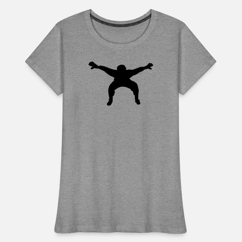 Fußball- oder Handballkeeper mit breiten Händen Frauen Premium Bio T-Shirt