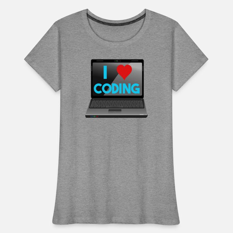 Programmieren, Programmierer, Informatiker Frauen Premium Bio T-Shirt