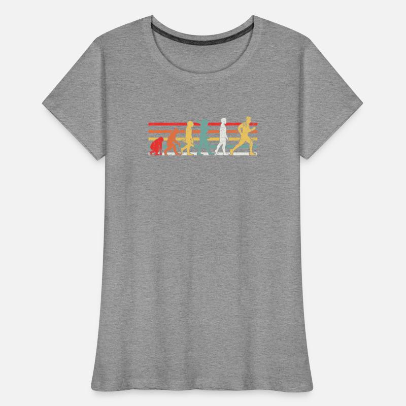 Evolution Läufer Frauen Premium Bio T-Shirt
