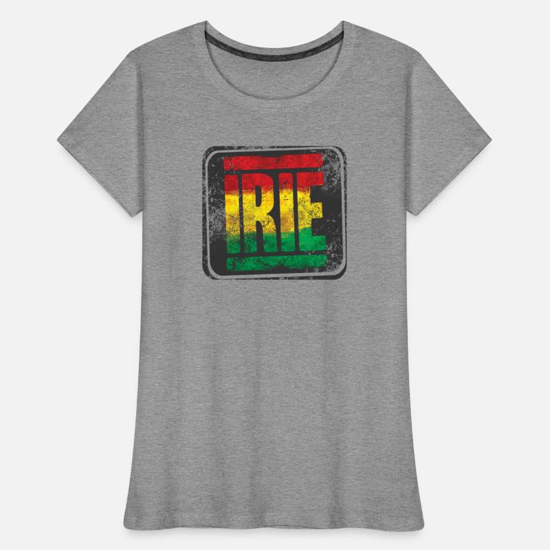 Authentic Rasta design with gradient Women's Premium Organic T-Shirt