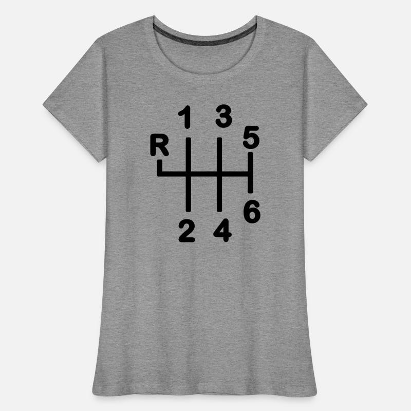 Boîte de vitesses 6 vitesses T-shirt bio Premium Femme