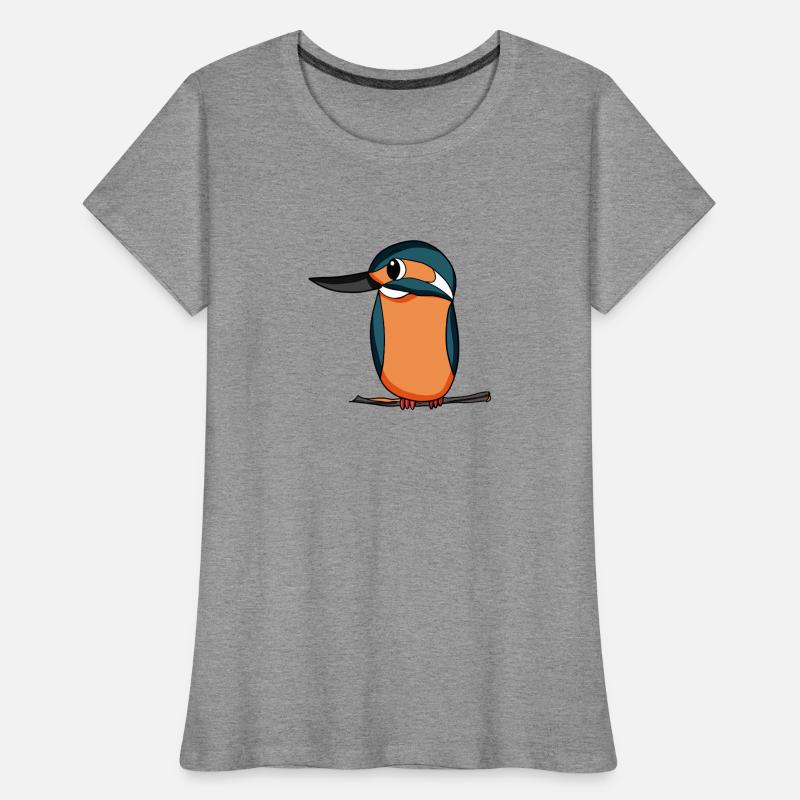 Eisvogel Blauer Vogel Frauen Premium Bio T-Shirt
