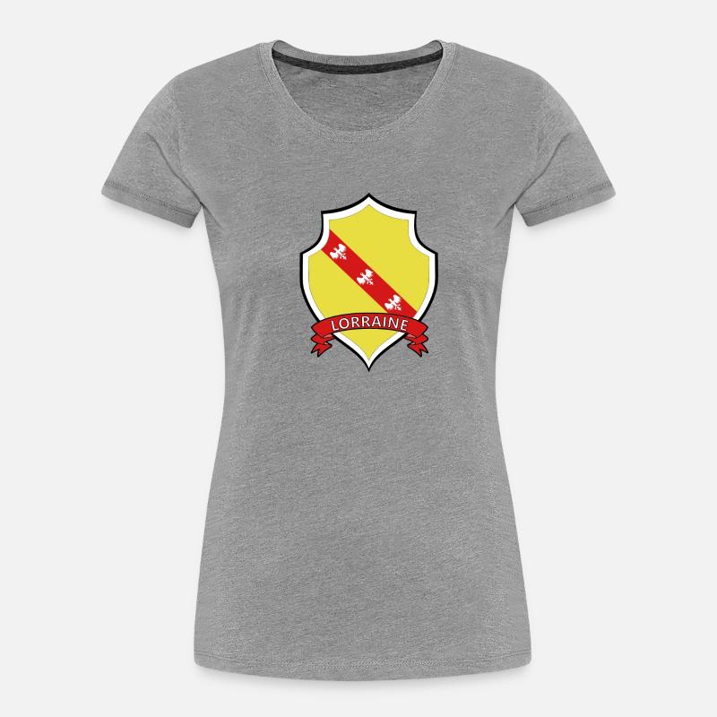 Lorraine - T-shirt bio Premium Femme - gris chiné