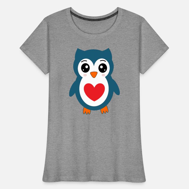 Eule blaue Eule  Frauen Premium Bio T-Shirt