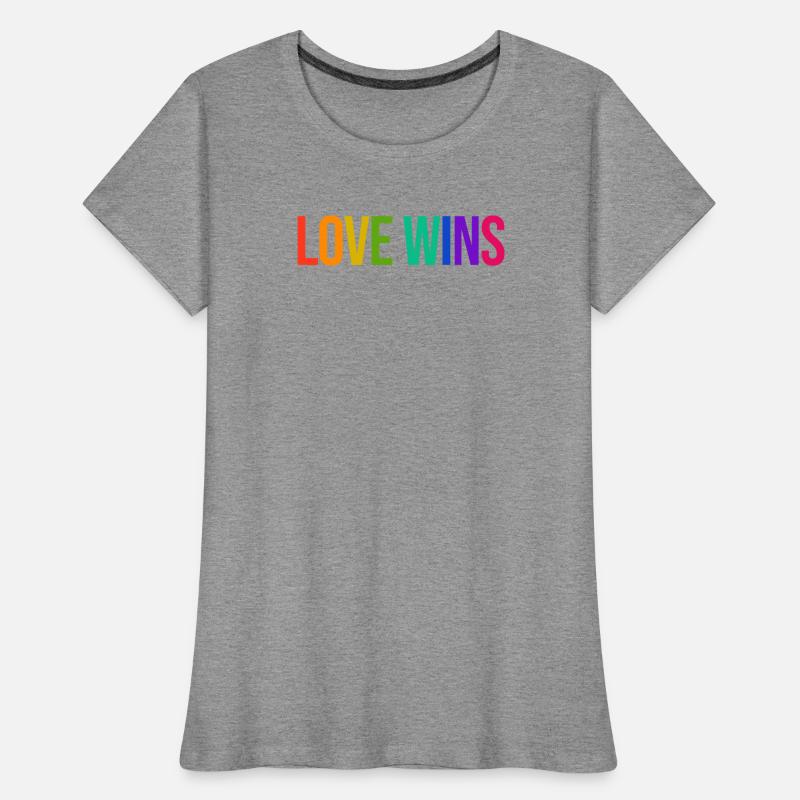 Rainbow Lgbt Equality Statement Pride Women's Premium Organic T-Shirt