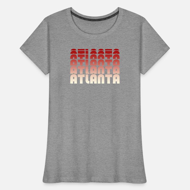 Atlanta Gradient Pattern Women's Premium Organic T-Shirt