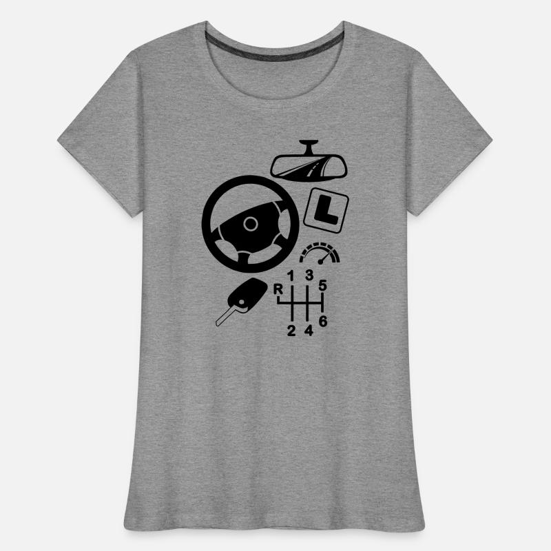 logo Car driving instructor Women's Premium Organic T-Shirt