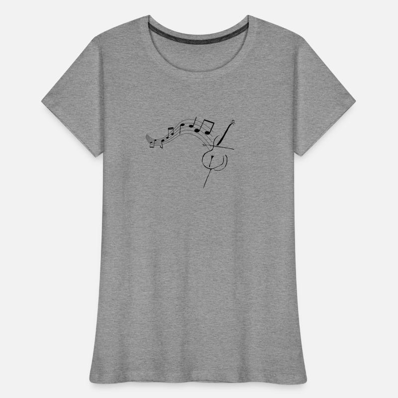 Violoncelle avec notes1 T-shirt bio Premium Femme
