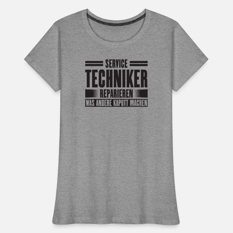 Service Technician Support Solution Slogan Service Women's Premium Organic T-Shirt