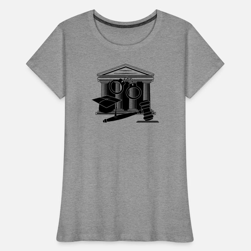 Logo des Gerichts, des Richters oder des Anwalts Frauen Premium Bio T-Shirt