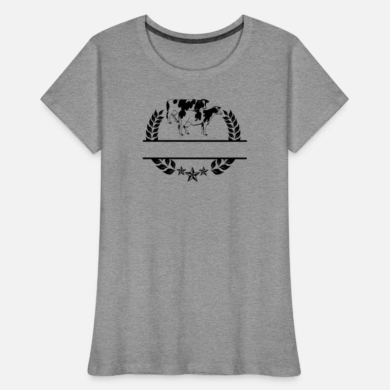 Cows monogram Women's Premium Organic T-Shirt