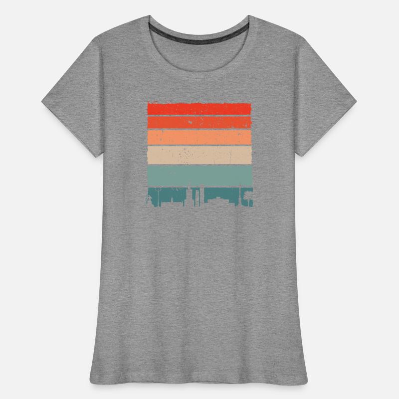 Sunset Skyline Gradient Tee Women's Premium Organic T-Shirt