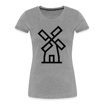 Windmill windmill air energy - Women's Premium Organic T-Shirt - heather grey - Front - Mia (176cm)