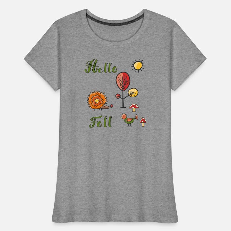 Hello Fall Frauen Premium Bio T-Shirt