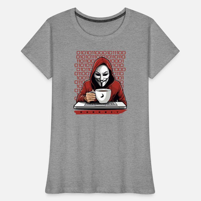 Anonymous Hacker Frauen Premium Bio T-Shirt