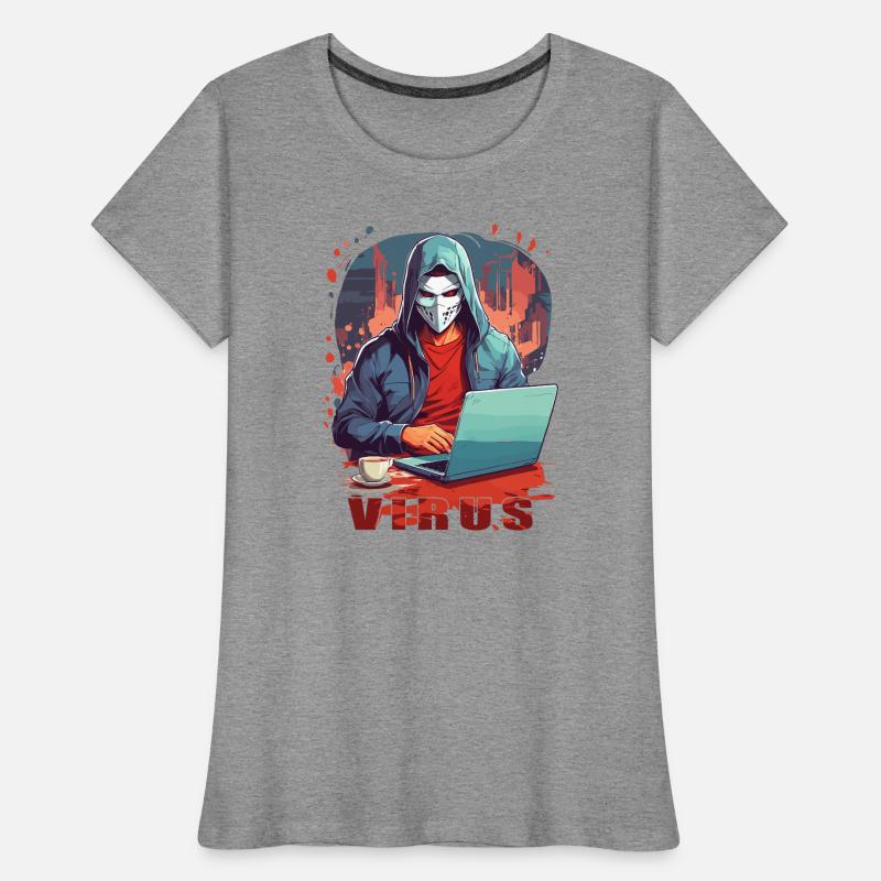 Anonymous Hacker Frauen Premium Bio T-Shirt