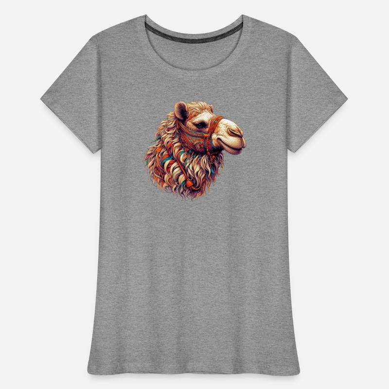 Kamel Frauen Premium Bio T-Shirt