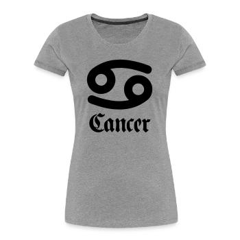 Krebs Hummer - Frauen Premium Bio T-Shirt - Grau meliert - Vorne - Mia (176cm)
