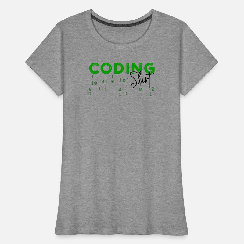 Coden Developer Programmierer Webentwickler Spruch Frauen Premium Bio T-Shirt