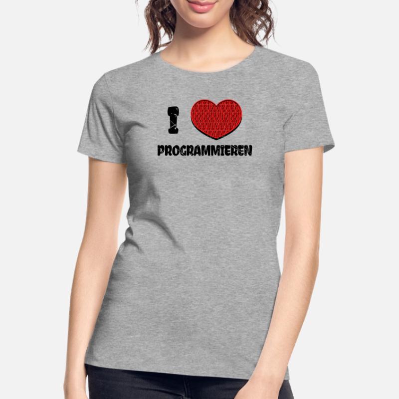Developer Heart Web Developer Statement Computer Women's Premium Organic T-Shirt