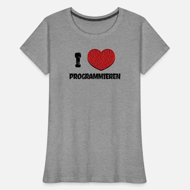 Developer Heart Web Developer Statement Computer Women's Premium Organic T-Shirt
