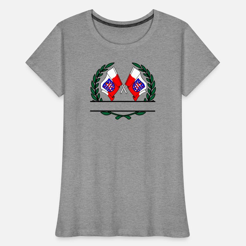 Flags Thuringia laurel wreath banner Women's Premium Organic T-Shirt