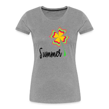 HOLIDAY. HAPPY HOLIDAYS. MISTRESS. MASTER. TEACHER - Women's Premium Organic T-Shirt - heather grey - Front - Mia (176cm)