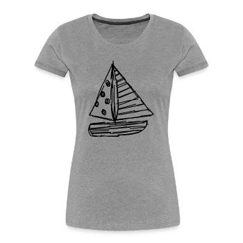 HOLIDAY. HAPPY HOLIDAYS. MISTRESS. MASTER. TEACHER - Women's Premium Organic T-Shirt - heather grey - Front - Mia (176cm)