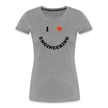 Engineer - Women's Premium Organic T-Shirt - heather grey - Front - Mia (176cm)