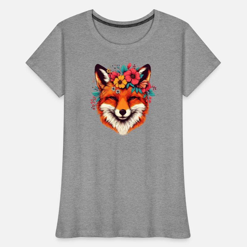 Fuchs Frauen Premium Bio T-Shirt