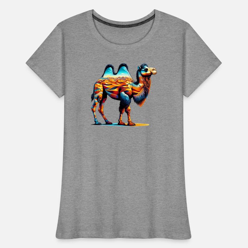 Kamel Frauen Premium Bio T-Shirt