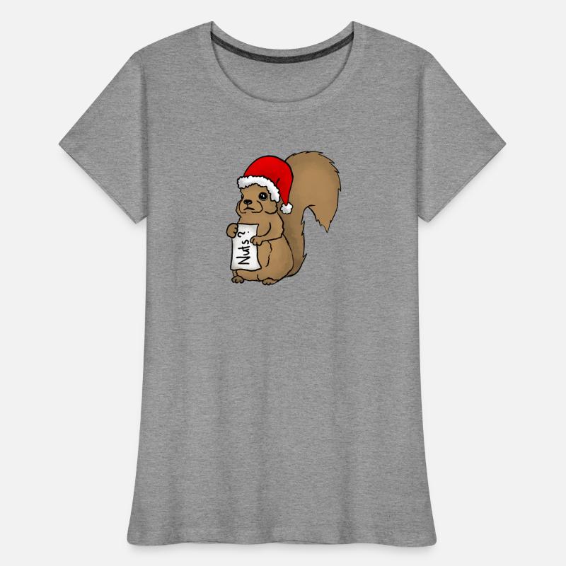Weihnatchtshörnchen Frauen Premium Bio T-Shirt