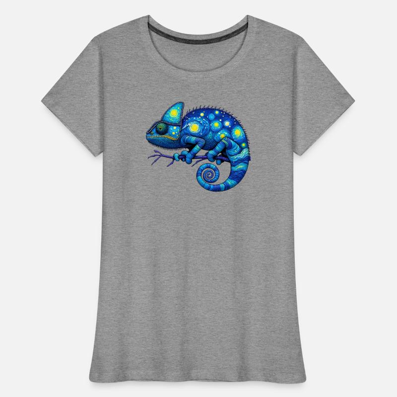 Caméléon T-shirt bio Premium Femme